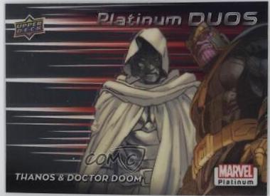 2023 Upper Deck Platinum Duos Thanos / Doctor Doom #PD15 card
