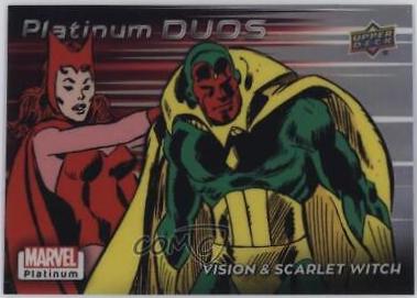 2023 Upper Deck Platinum Duos Vision / Scarlet Witch [Rainbow] #PD14 card