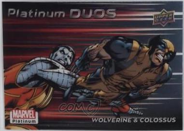 2023 Upper Deck Platinum Duos Wolverine / Colossus #PD9 card