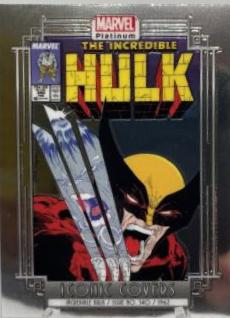 2023 Upper Deck Platinum Iconic Covers Incredible Hulk #IC12 card