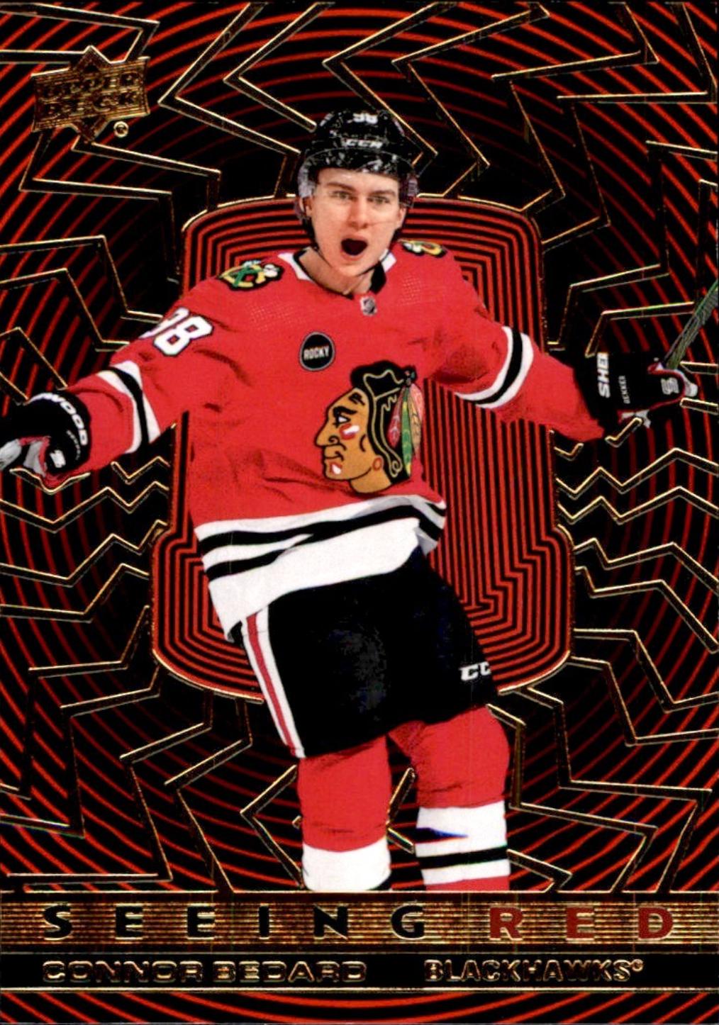 2023 Upper Deck Seeing Red Connor Bedard [Gold Foil] #SR-45 card