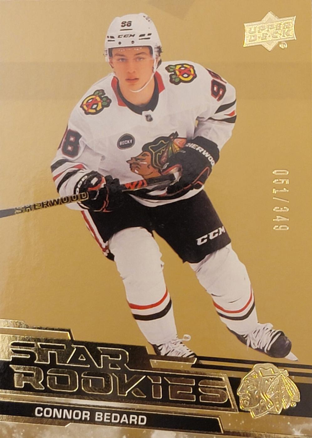 2023 Upper Deck Star Rookies Connor Bedard [Gold] #1 card