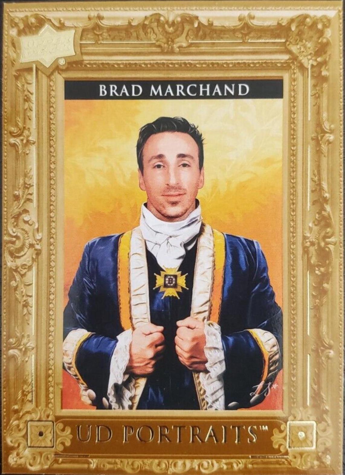 2023 Upper Deck UD Portraits Brad Marchand #P-19 card