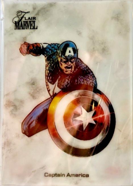 2024 2023 Flair Carved Captain America #CC4 card
