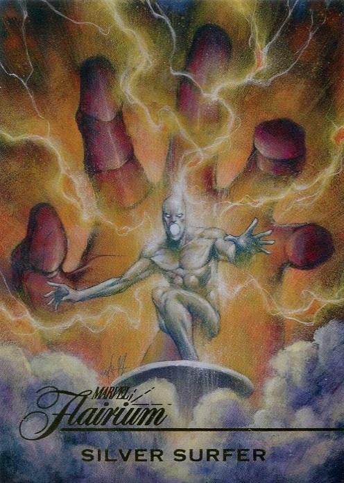 2024 2023 Flair Flairium Silver Surfer #FT-14 card