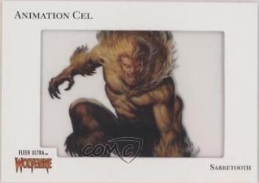 2024 2023 Fleer Ultra Wolverine Animation Cel Sabretooth #81 card