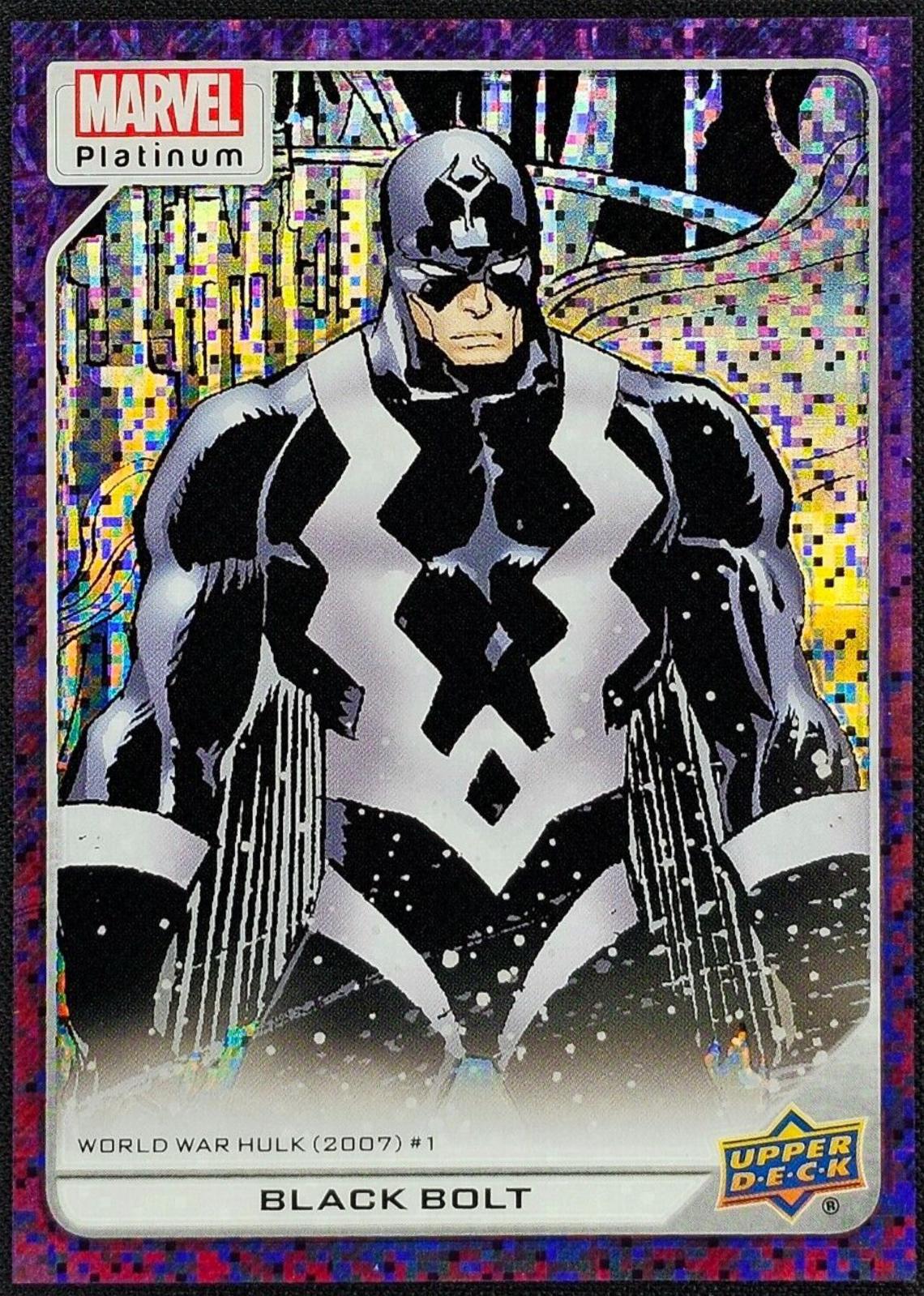 2024 2023 Upper Deck Platinum Black Bolt [Purple Pixels] #198 card