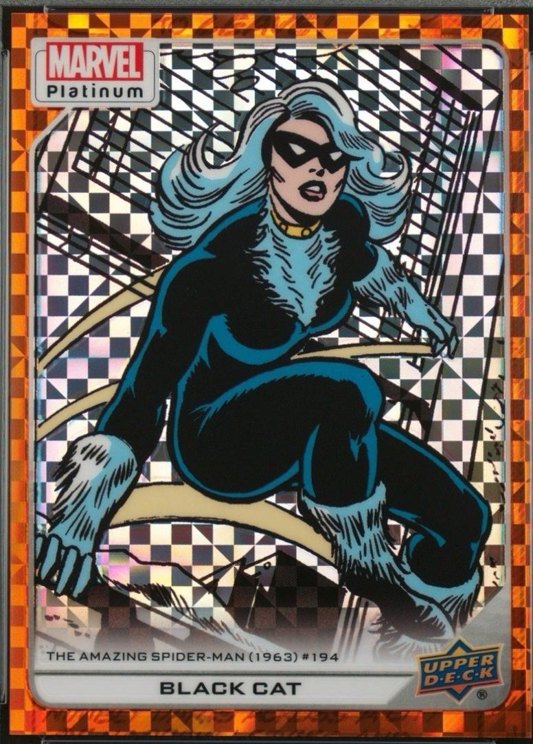 2024 2023 Upper Deck Platinum Black Cat [Orange Checkers] #161 card