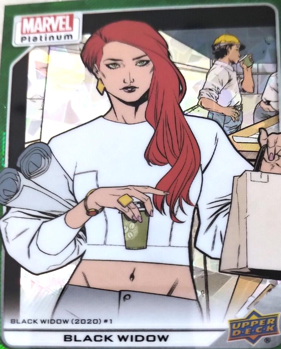2024 2023 Upper Deck Platinum Black Widow [Green Crackle] #176 card