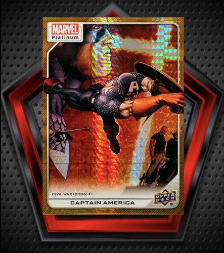 2024 2023 Upper Deck Platinum Captain America [Amber Crystals] #171 card