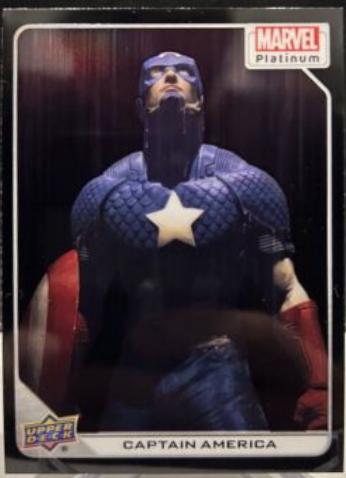 2024 2023 Upper Deck Platinum Captain America [Black Rainbow] #13 card