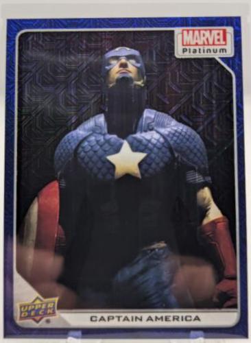 2024 2023 Upper Deck Platinum Captain America [Blue Traxx] #13 card