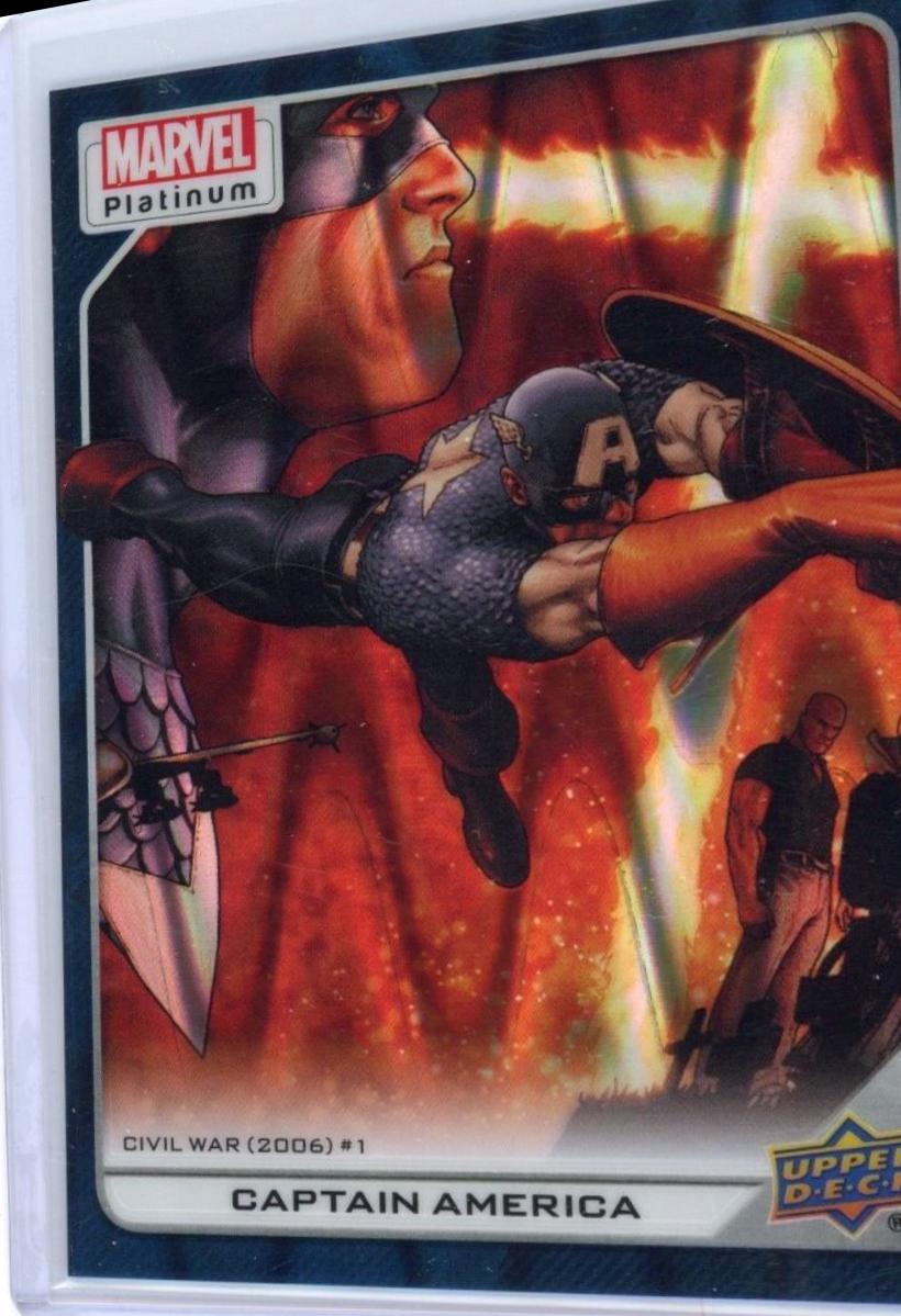 2024 2023 Upper Deck Platinum Captain America [Teal Wave] #171 card