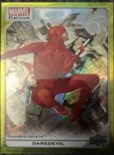 2024 2023 Upper Deck Platinum Daredevil [Yellow Rainbow] #114 card