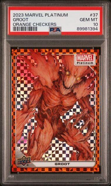 2024 2023 Upper Deck Platinum Groot [Orange Checkers] #37 card