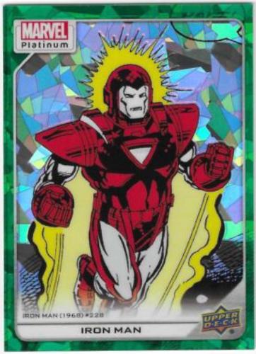 2024 2023 Upper Deck Platinum Iron Man [Green Crackle] #123 card