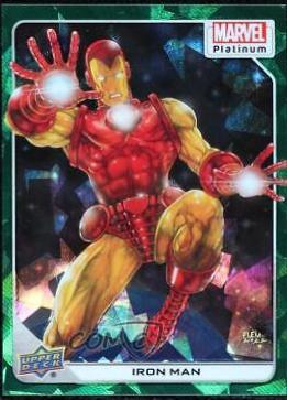 2024 2023 Upper Deck Platinum Iron Man [Green Crackle] #34 card