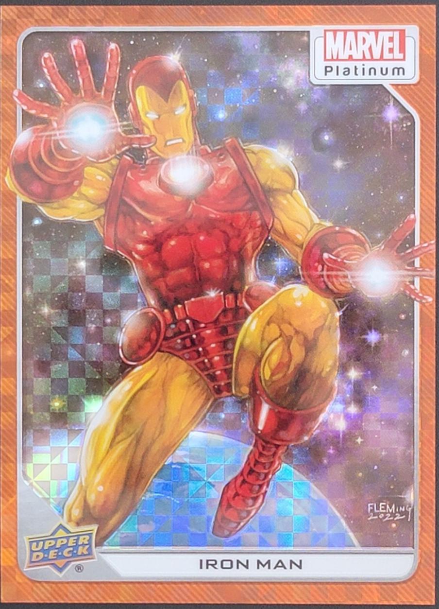 2024 2023 Upper Deck Platinum Iron Man [Orange Checkers] #34 card