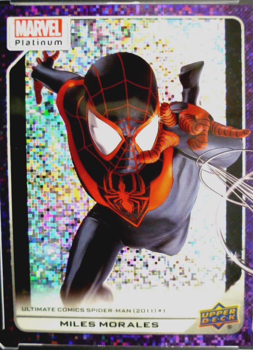 2024 2023 Upper Deck Platinum Miles Morales [Purple Pixels] #112 card