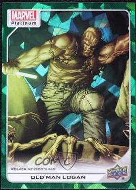 2024 2023 Upper Deck Platinum Old Man Logan [Green Crackle] #172 card