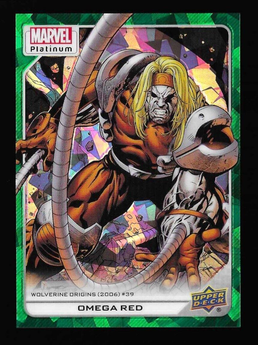 2024 2023 Upper Deck Platinum Omega Red [Green Crackle] #200 card