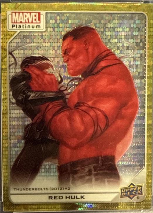 2024 2023 Upper Deck Platinum Red Hulk [Seismic Gold] #190 card