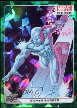 2024 2023 Upper Deck Platinum Silver Surfer [Green Crackle] #93 card