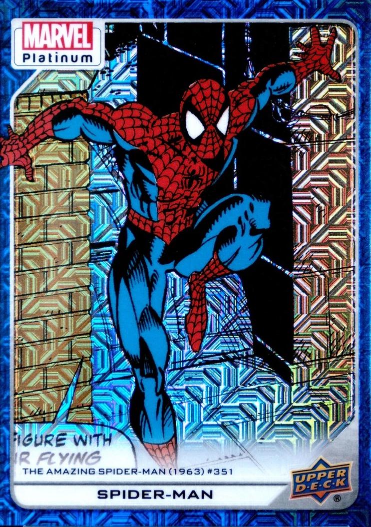 2024 2023 Upper Deck Platinum Spider-Man [Blue Traxx] #153 card