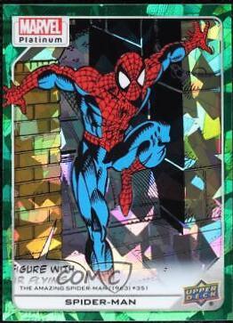 2024 2023 Upper Deck Platinum Spider-Man [Green Crackle] #153 card