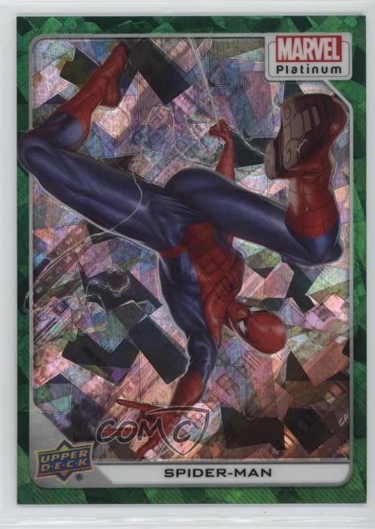 2024 2023 Upper Deck Platinum Spider-Man [Green Crackle] #61 card