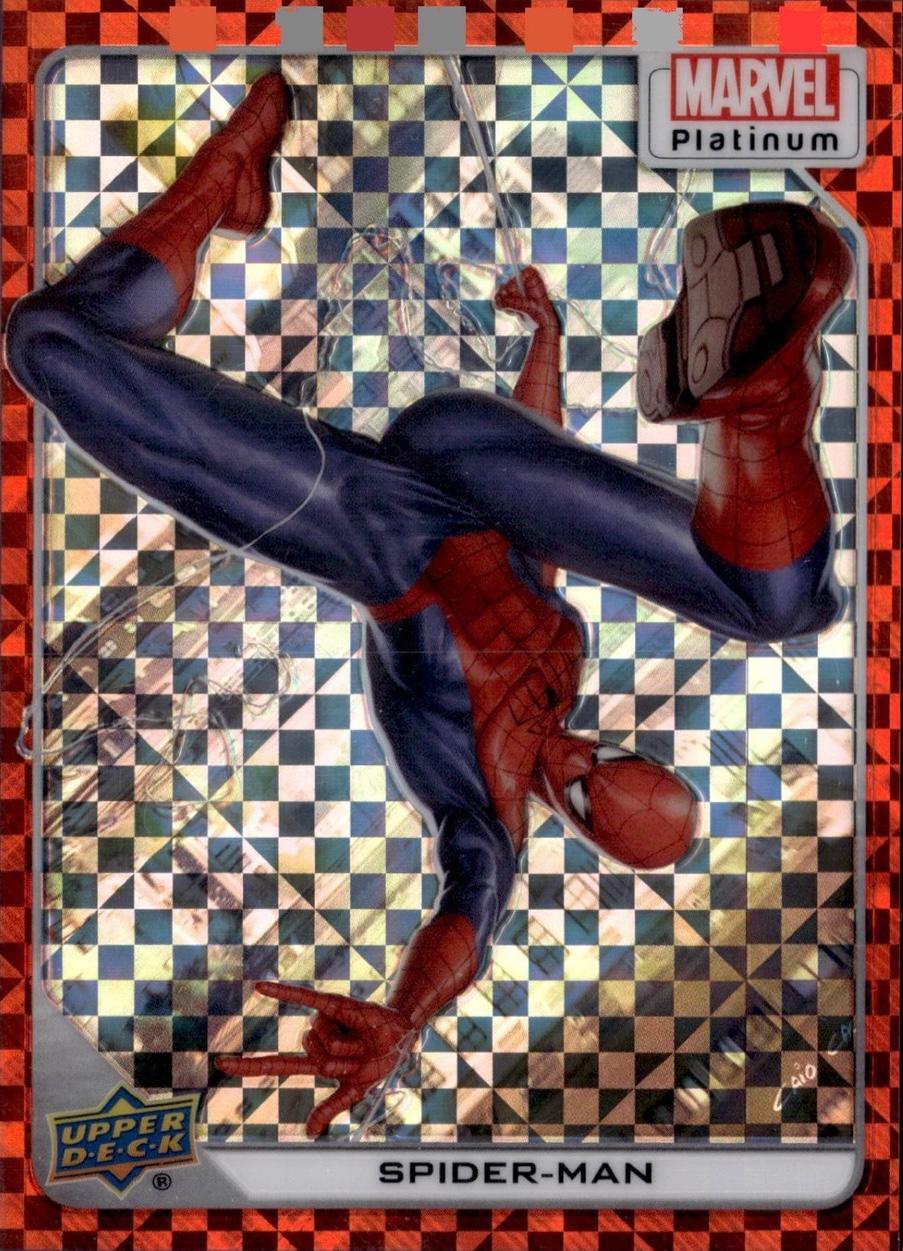 2024 2023 Upper Deck Platinum Spider-Man [Orange Checkers] #61 card