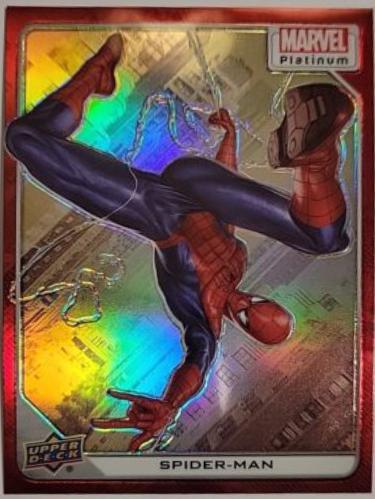 2024 2023 Upper Deck Platinum Spider-Man [Red Rainbow] #61 card