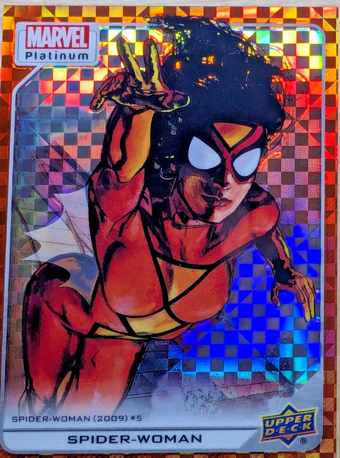 2024 2023 Upper Deck Platinum Spider-Woman [Orange Checkers] #111 card