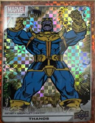 2024 2023 Upper Deck Platinum Thanos [Orange Checkers] #141 card