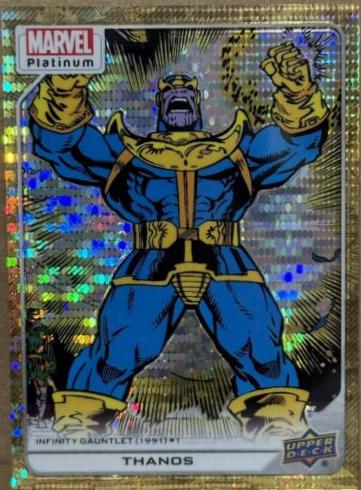 2024 2023 Upper Deck Platinum Thanos [Seismic Gold] #141 card