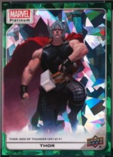 2024 2023 Upper Deck Platinum Thor [Green Crackle] #134 card