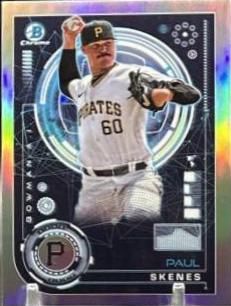 2024 Bowman AI Paul Skenes [Orange Refractor] #BAI-15 card