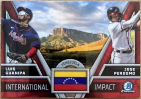 2024 Bowman Chrome International Impact Jose Perdomo / Luis Guanipa #II-3 card