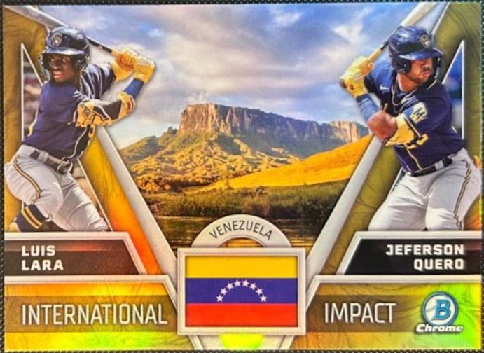 2024 Bowman Chrome International Impact Luis Lara / Jeferson Quero #II-9 card