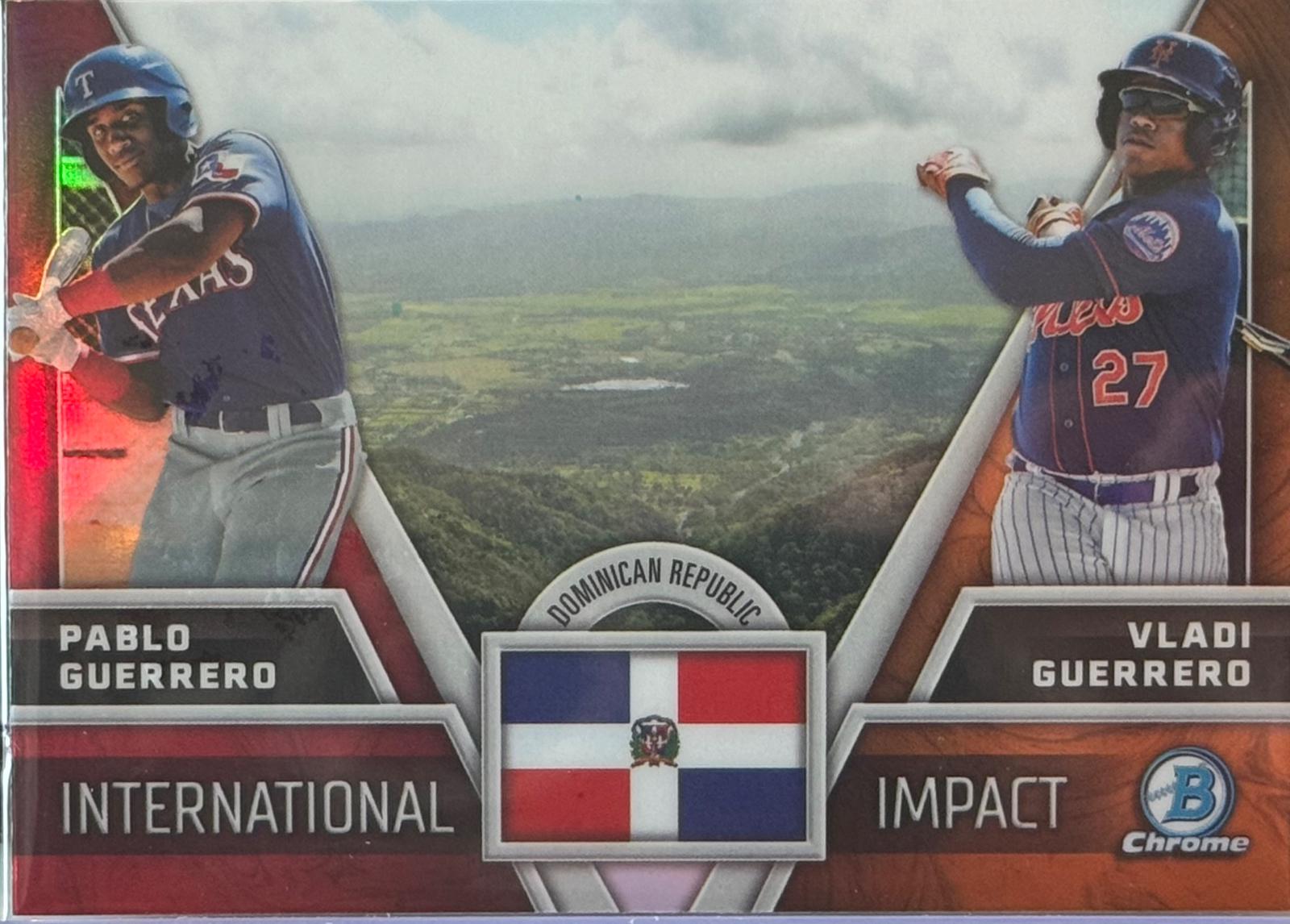2024 Bowman Chrome International Impact Vladi Guerrero / Pablo Guerrero #II-2 card