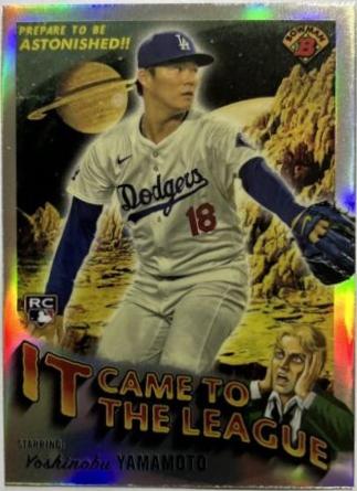 2024 Bowman Chrome It Came to the League Yoshinobu Yamamoto [Orange Refractor] #IT-6 card
