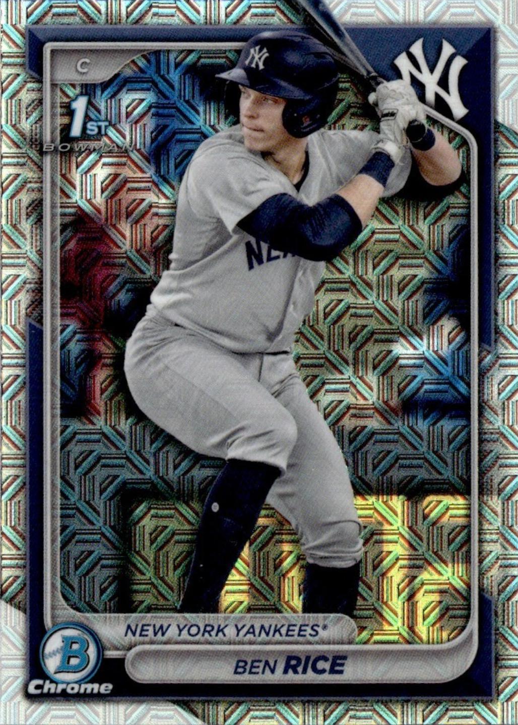 2024 Bowman Chrome Prospects Ben Rice [Mojo] #BCP-186 card