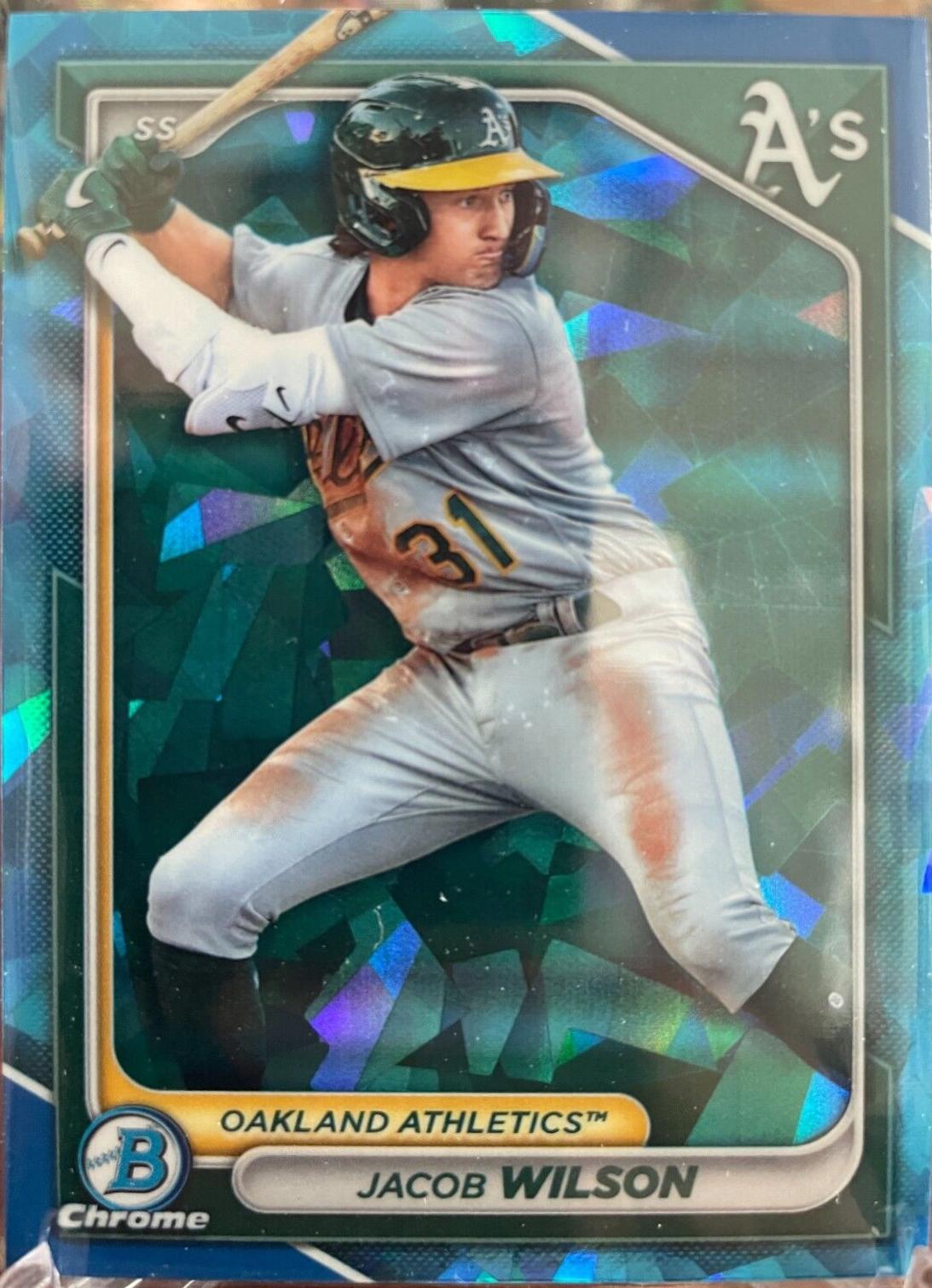 2024 Bowman Chrome Prospects Sapphire Jacob Wilson #BCP-3 card