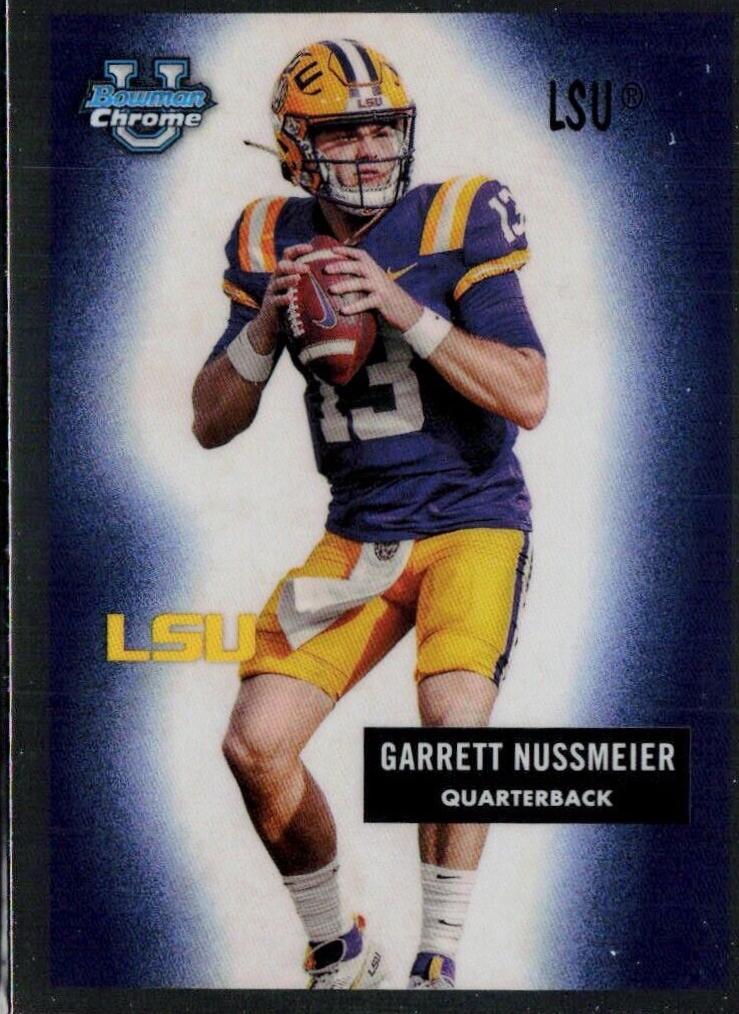 2024 Bowman Chrome University 1955 Garrett Nussmeier #55B-20 card