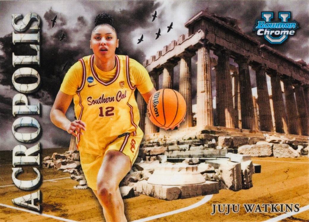 2024 Bowman Chrome University Acropolis Juju Watkins #A-8 card