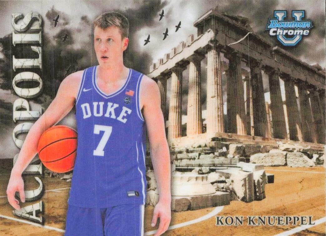 2024 Bowman Chrome University Acropolis Kon Knueppel #A-5 card