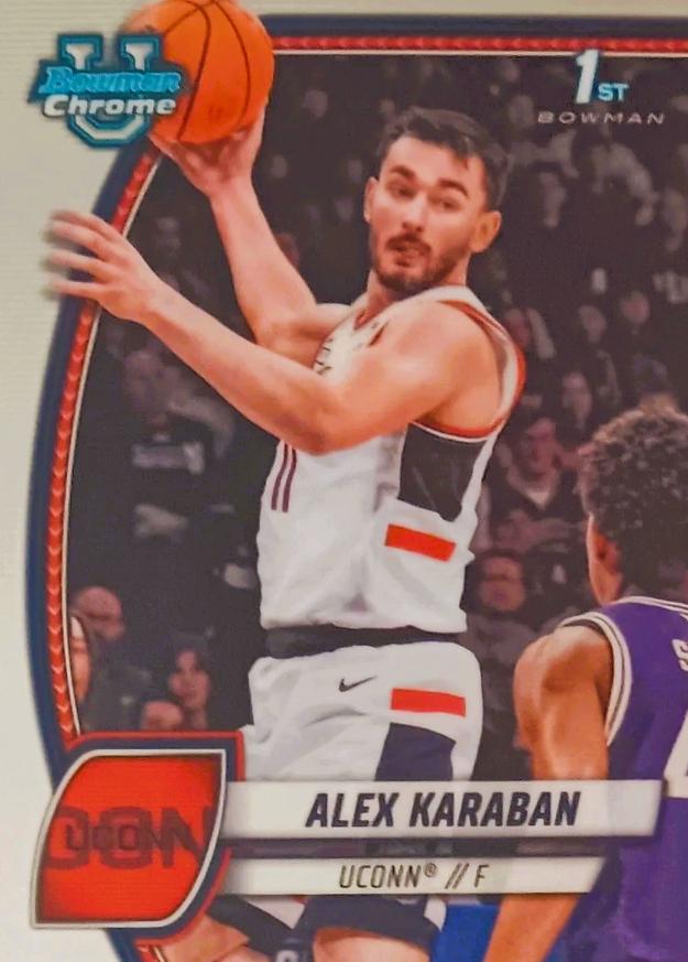 2024 Bowman Chrome University Alex Karaban #100 card