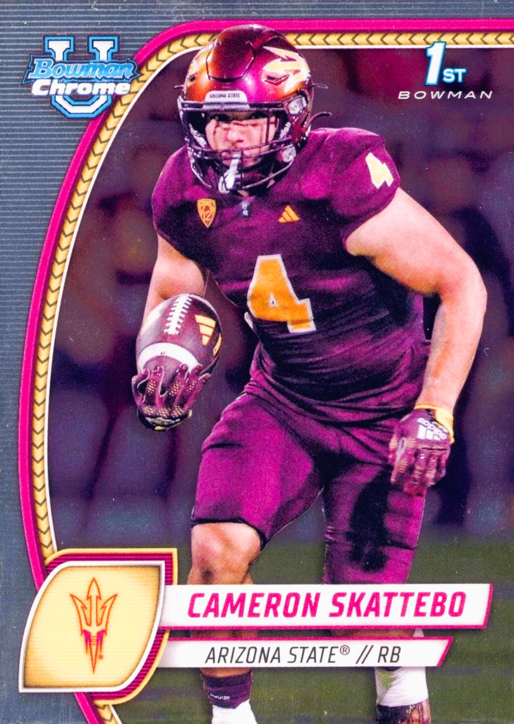 2024 Bowman Chrome University Cameron Skattebo #37 card