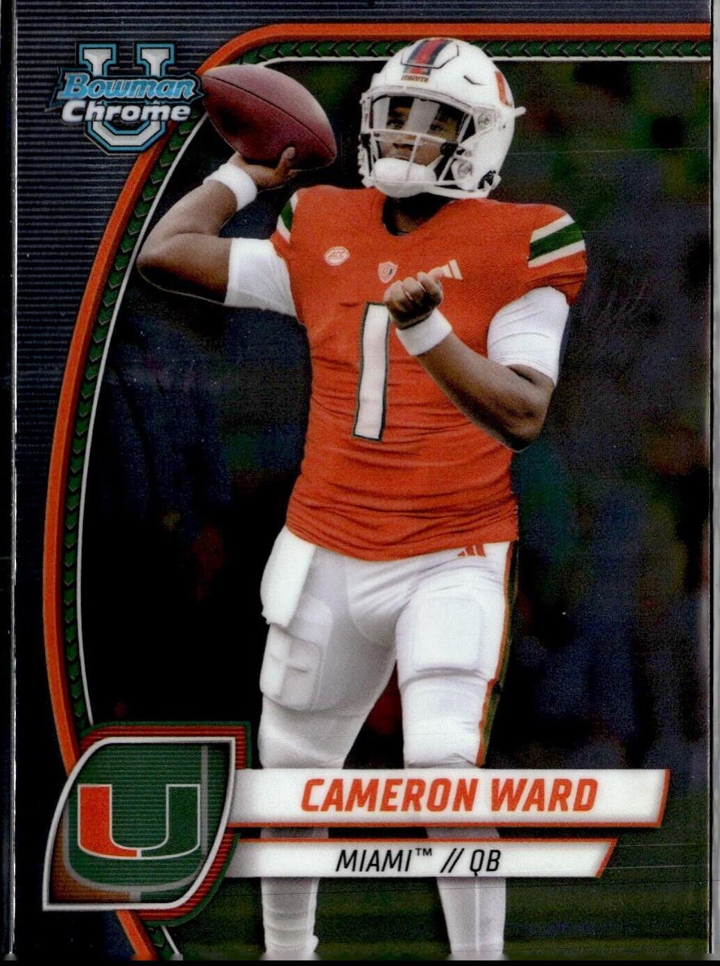 2024 Bowman Chrome University Cameron Ward #38 card