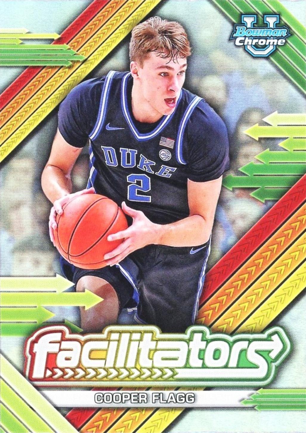 2024 Bowman Chrome University Facilitators Cooper Flagg [Refractor] #F-10 card